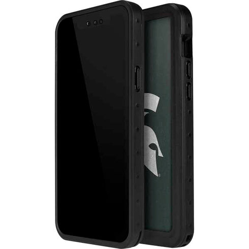Michigan State University Spartans Logo iPhone 15 Plus Waterproof Case